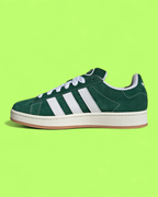 ADIDAS CAMPUS 00S GREEN WHITE CLASSIC SUEDE CASUAL SNEAKERS