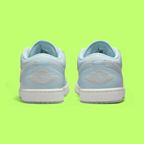 NIKE JORDAN AIR 1 LOW SE MEN'S BLUE LEATHER RETRO BASKETBALL SNEAKERS