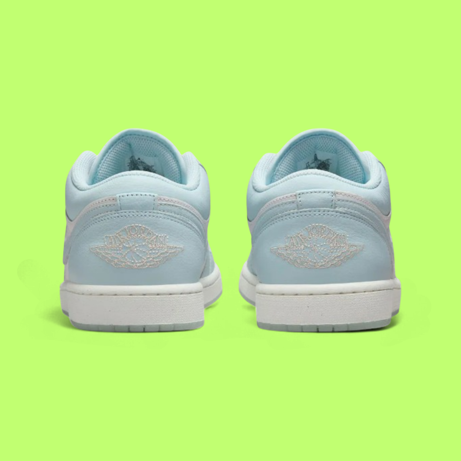 NIKE JORDAN AIR 1 LOW SE MEN'S BLUE LEATHER RETRO BASKETBALL SNEAKERS