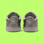 NIKE AIR JORDAN 1 LOW SATIN METALLIC SILVER LUXURY SNEAKERS