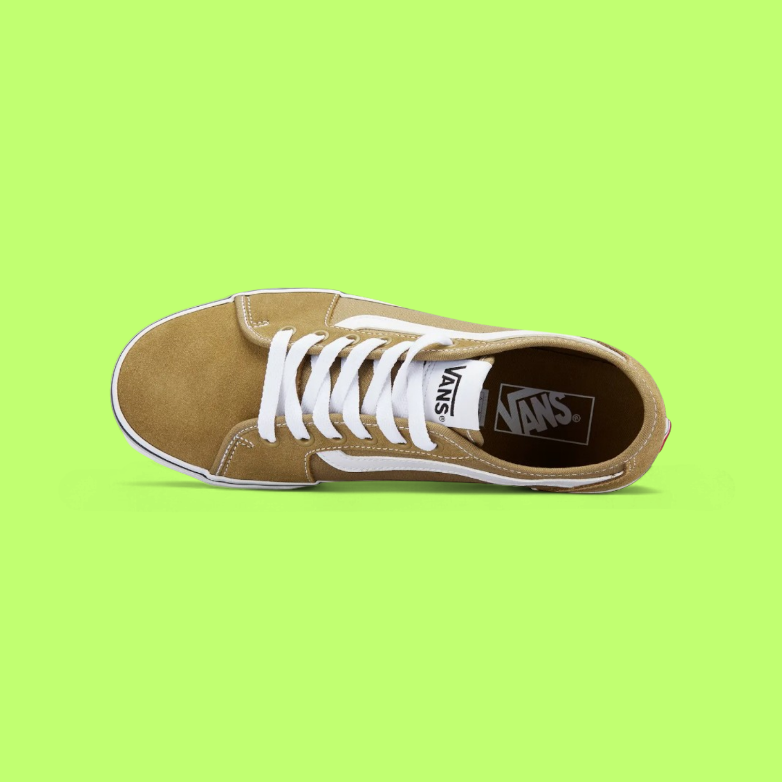 VANS FILMORE DECON MEN'S GREEN CANVAS LOW-TOP SKATE STYLE SNEAKERS