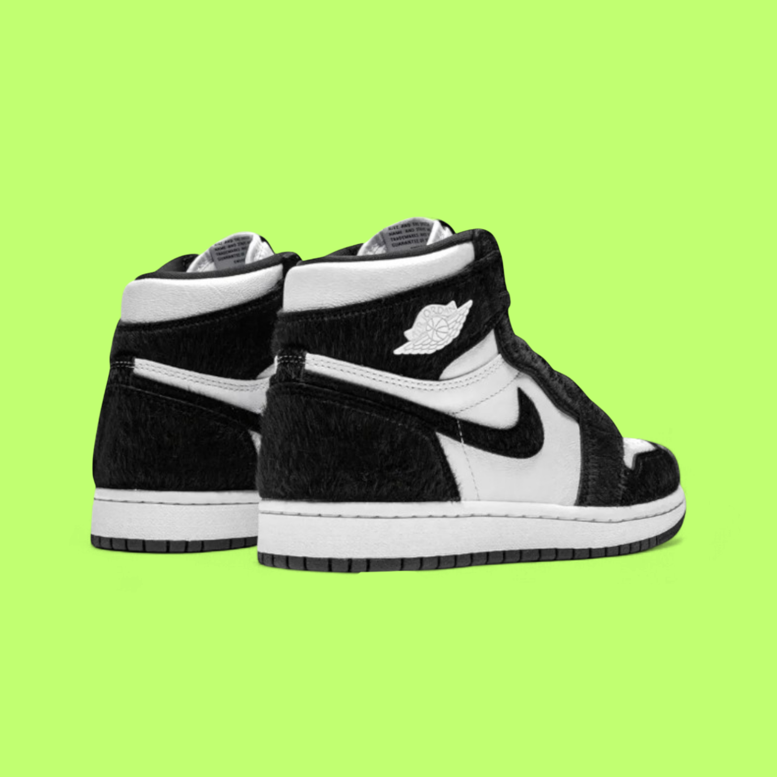 NIKE AIR JORDAN 1 RETRO HIGH OG WMNS TWIST BLACK PONY HAIR DROP