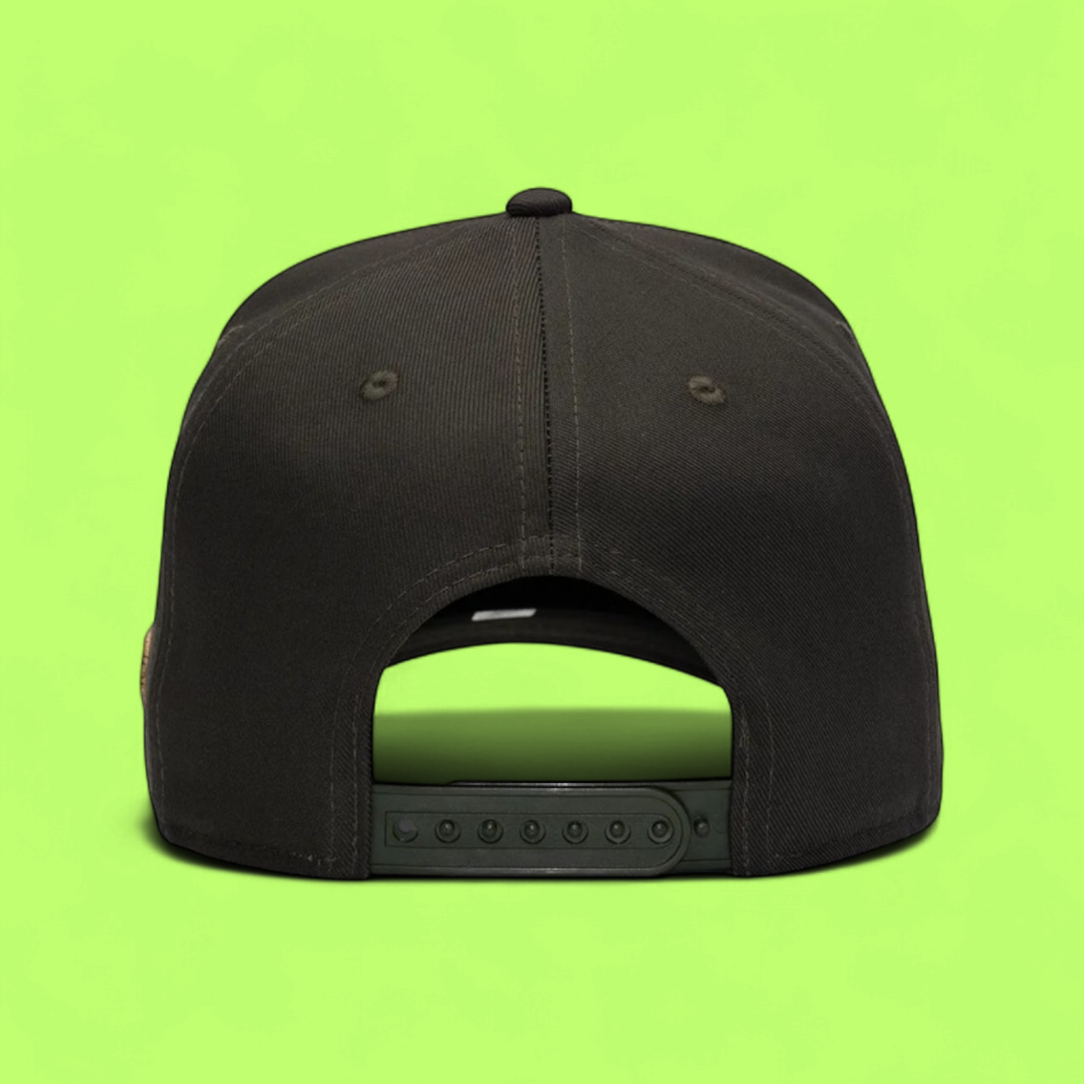 DARK BROWN BASEBALL CAP WITH GOLD DEAL EMBROIDERY LOGO