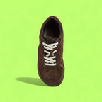 BOTTEGA VENETA BROWN SUEDE LOW TOP GUM SOLE CASUAL SNEAKERS
