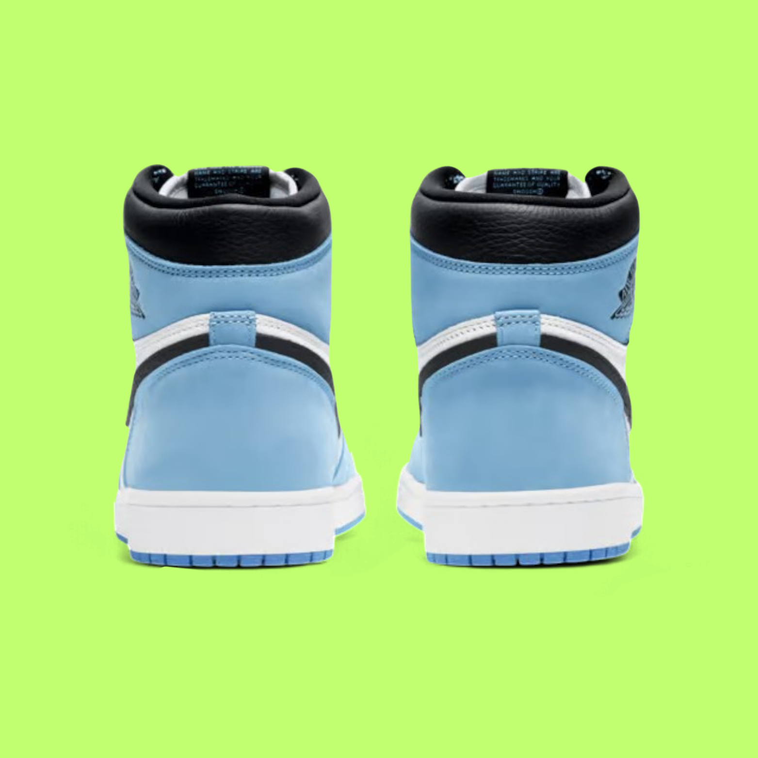 NIKE AIR JORDAN 1 RETRO HIGH WHITE UNIVERSITY BLUE BLACK EDITION
