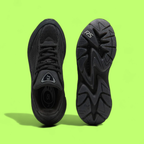 PUMA RS SURGE UNISEX BLACK MESH AND LEATHER CASUAL SPORT SNEAKERS