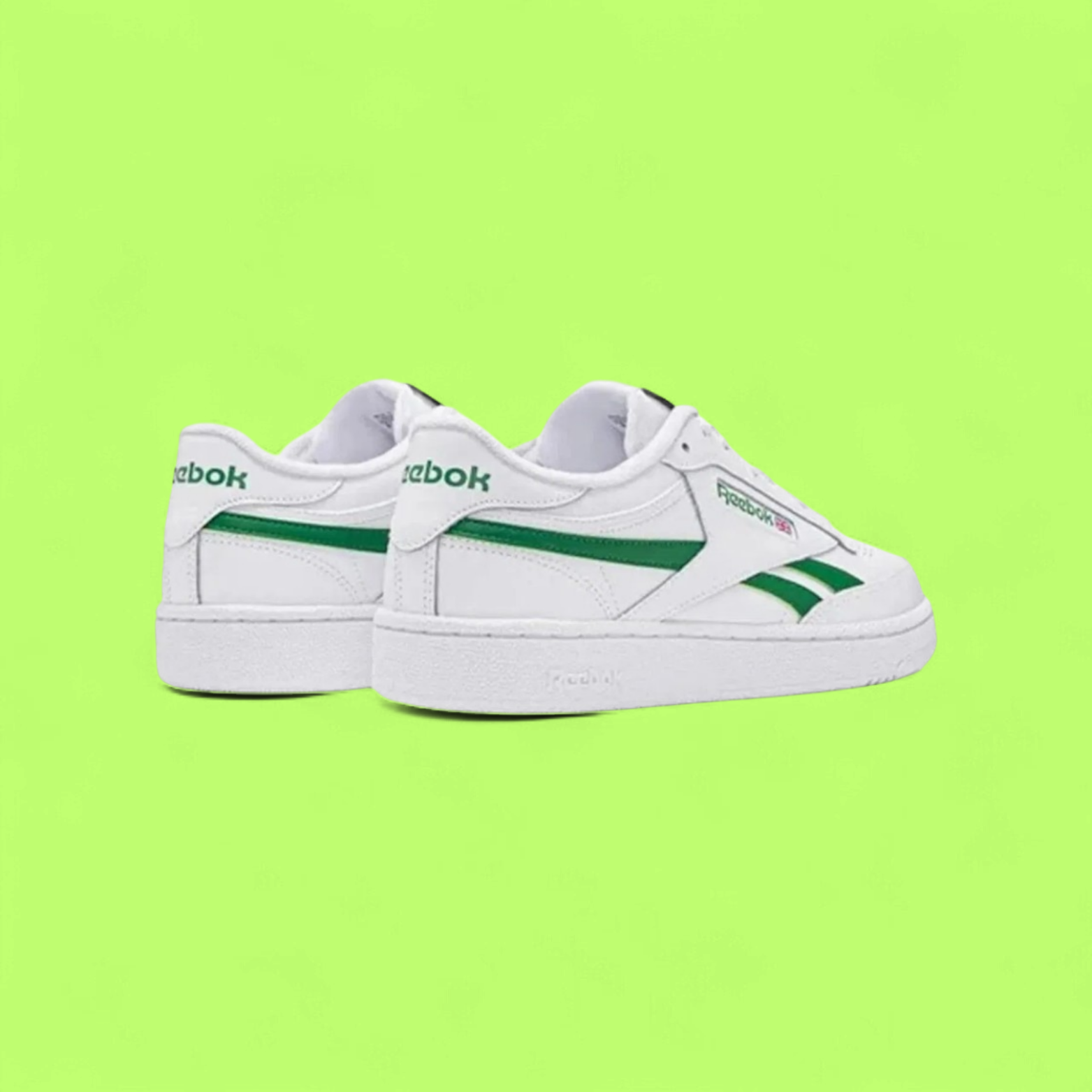 REEBOK CLUB C REVENGE UNISEX WHITE LEATHER RETRO COURT SNEAKERS