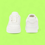 LACOSTE T-CLIP MEN'S WHITE LEATHER RETRO COURT STYLE SNEAKERS