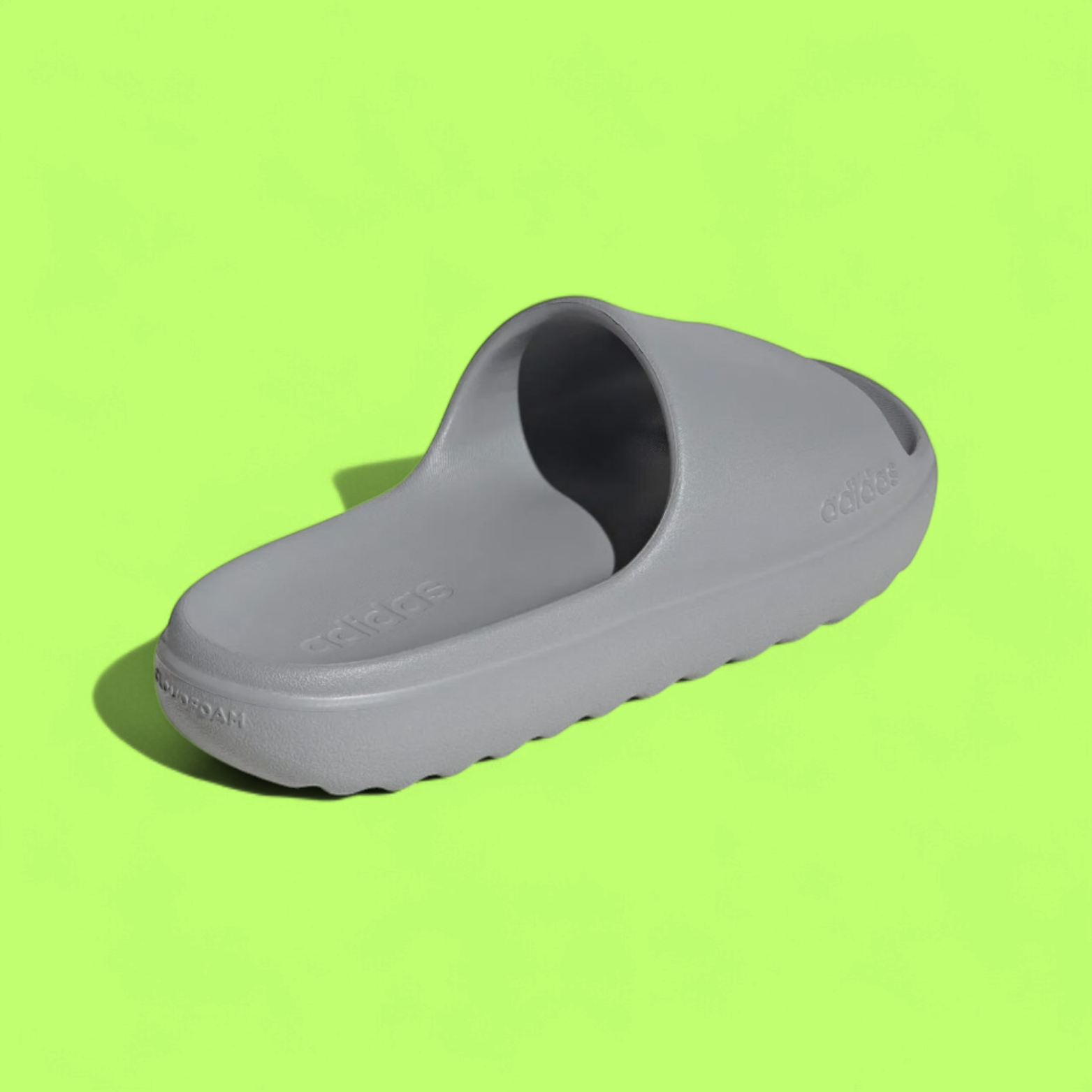 ADIDAS ADILETTE LUMIA UNISEX GREY LIGHTWEIGHT SLIDE SANDALS