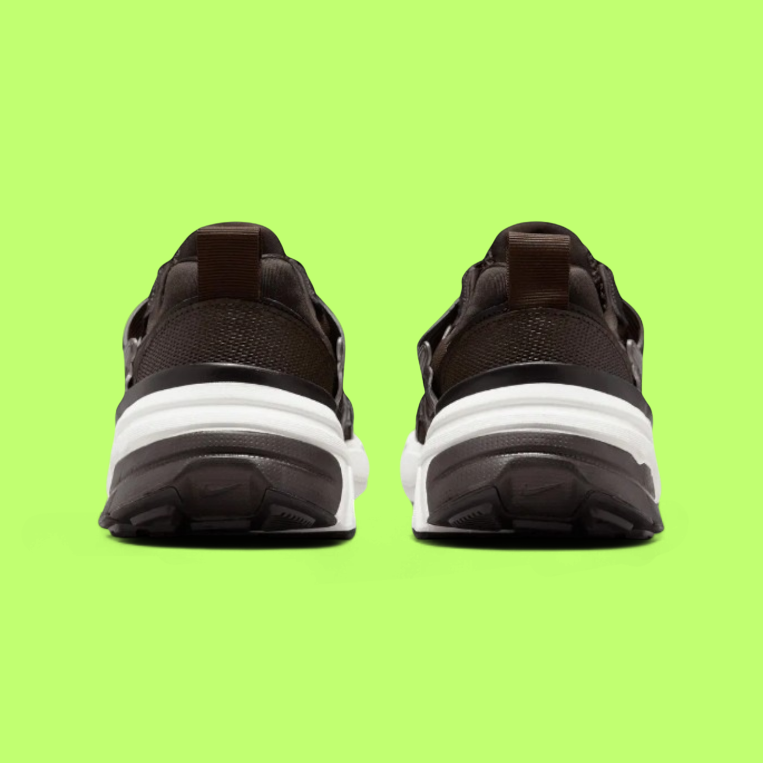 NIKE V2K RUN MEN'S BROWN MESH AND LEATHER RETRO RUNNING QRT