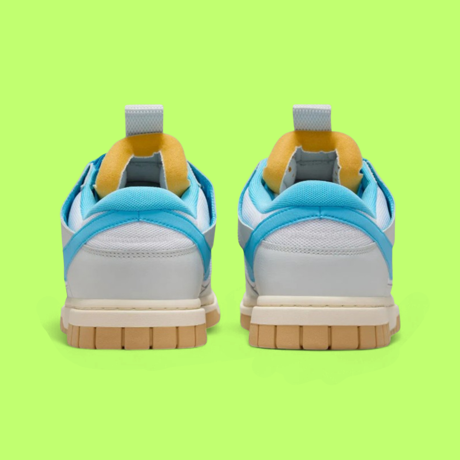 NIKE AIR DUNK JUMBO WHITE BLUE GREY MEN'S CASUAL SNEAKERS