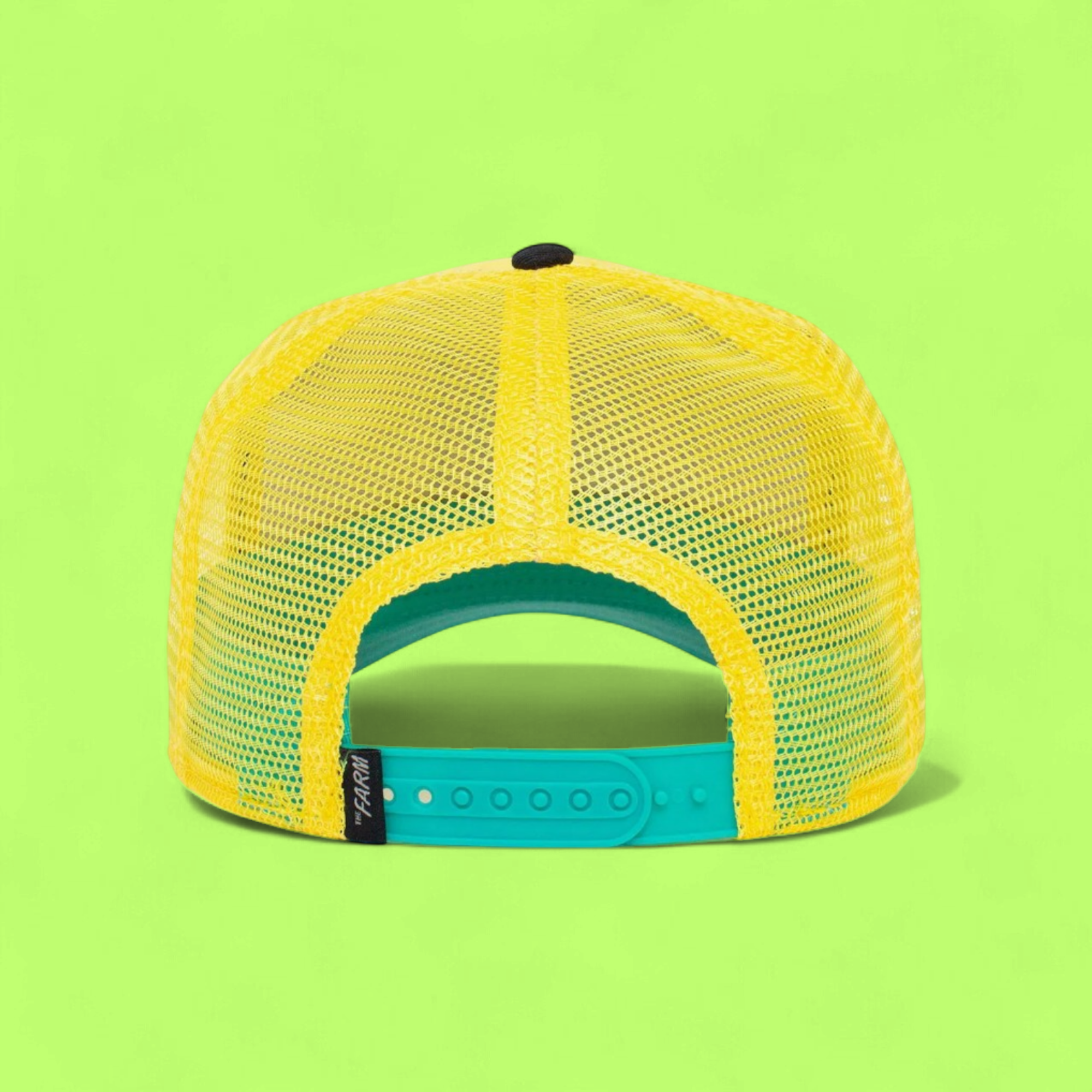 LOYAL DOG PATCH YELLOW TRUCKER HAT WITH BLACK VISOR CWCD