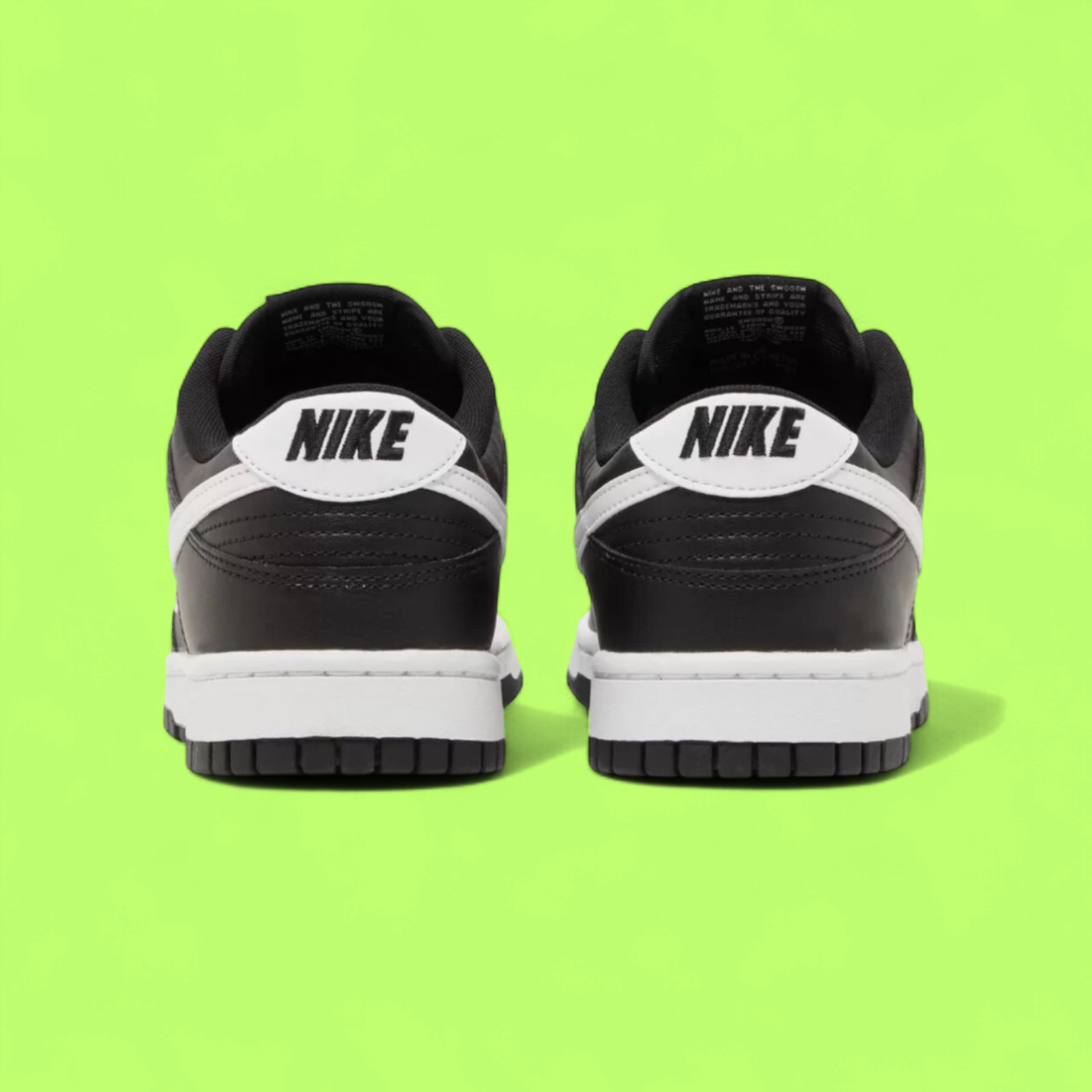 NIKE DUNK LOW BLACK WHITE PREMIUM CLASSIC STYLE EDITION ICON DROP