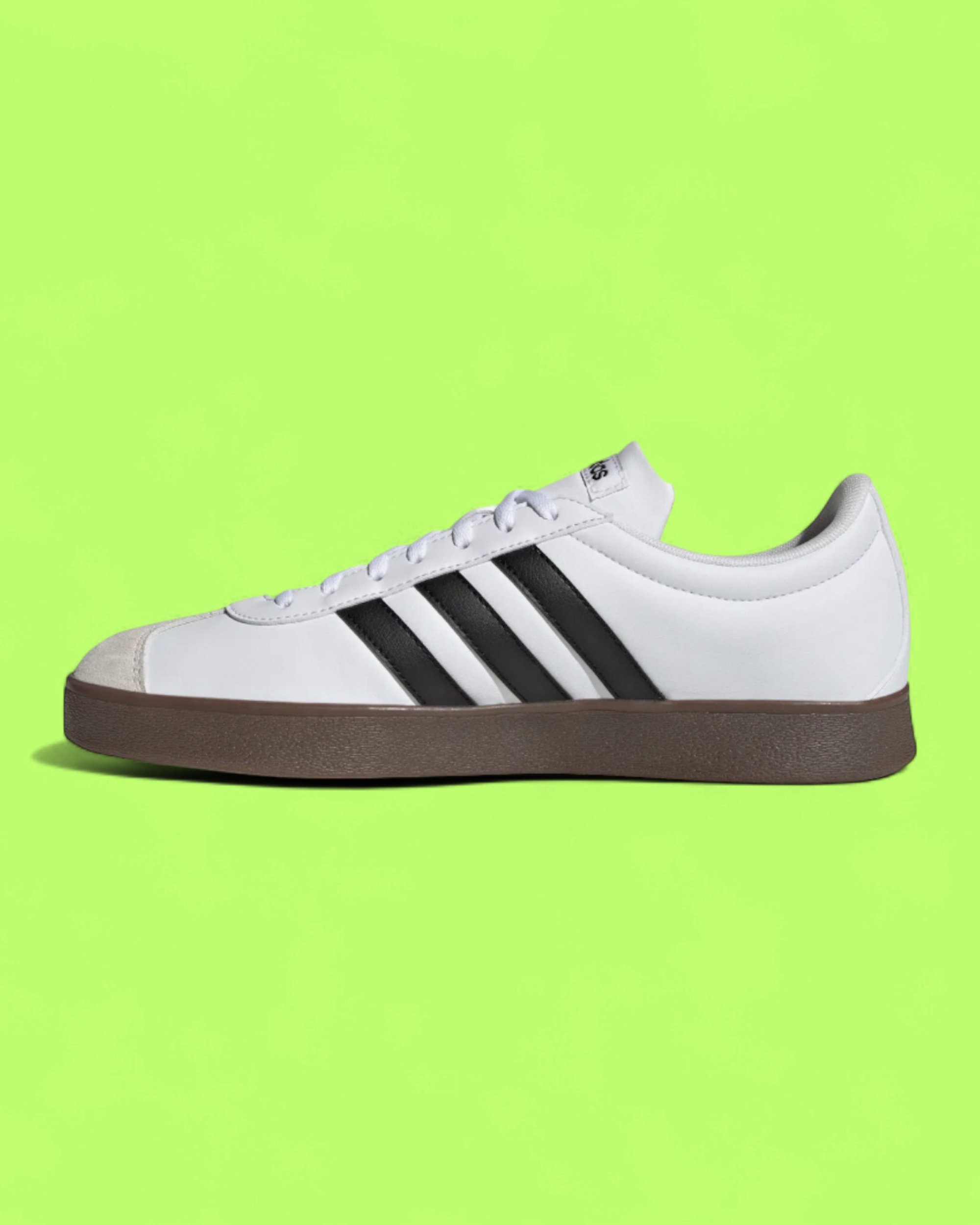 ADIDAS VL COURT 3.0 WHITE BLACK CLASSIC LEATHER CASUAL SNEAKERS
