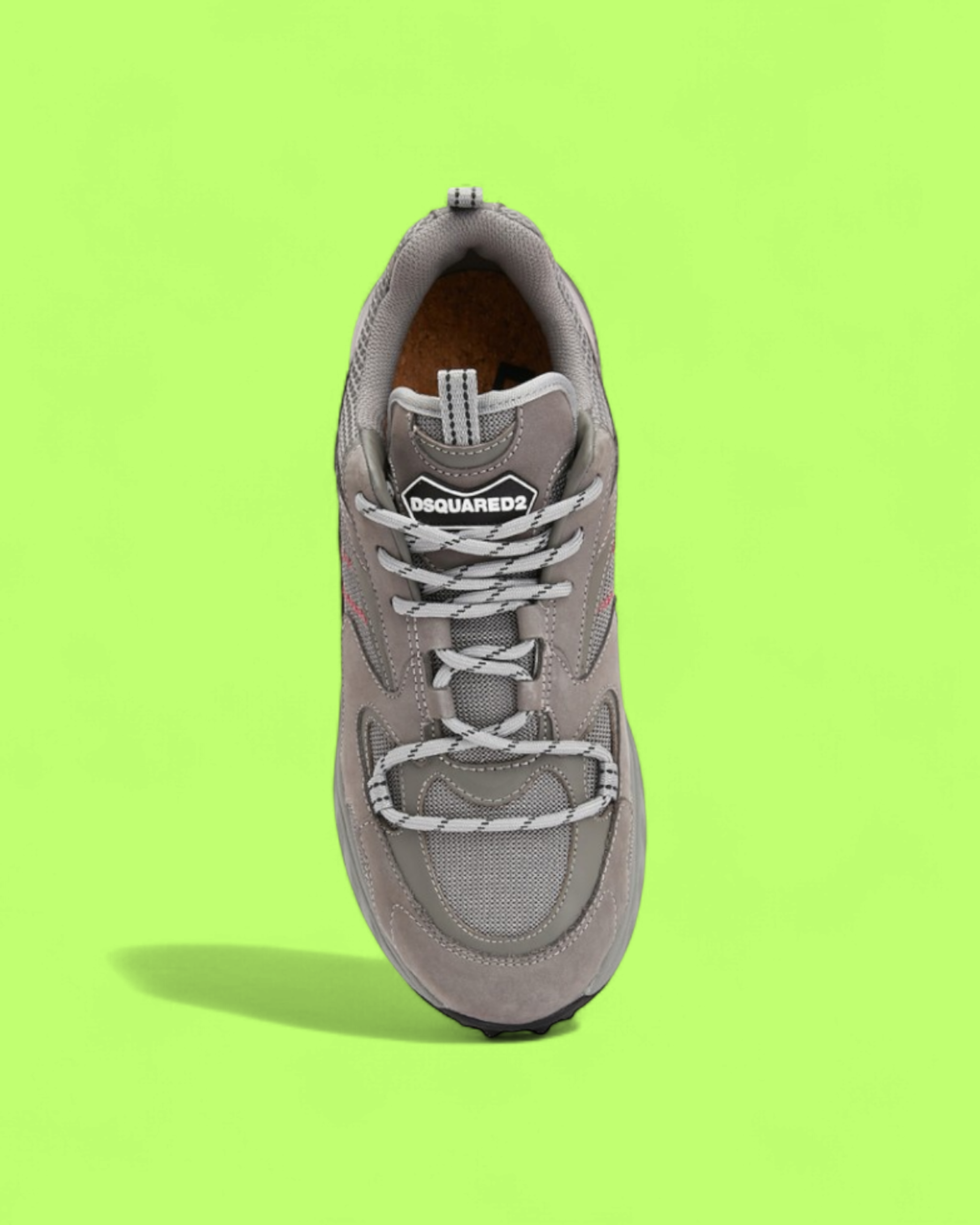DSQUARED2 DEAN & DAN GREY CHUNKY SNEAKER WITH AIR SOLE
