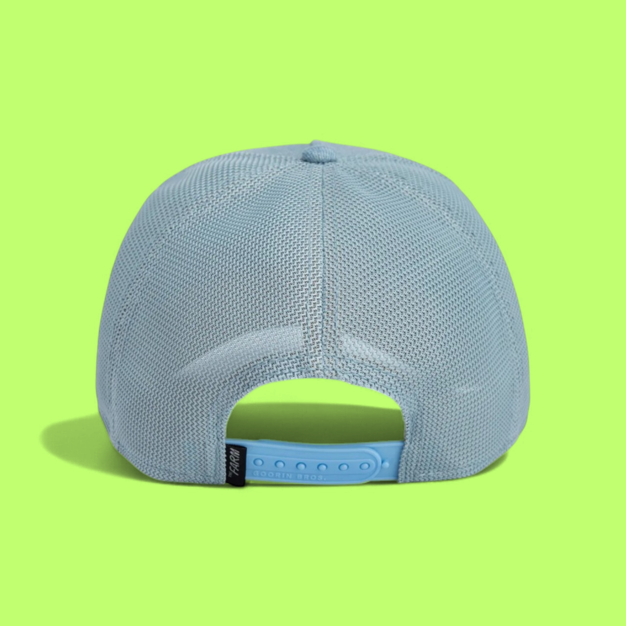BLACK SHEEP LIGHT BLUE DENIM TRUCKER HAT WITH PATCH DESIGN