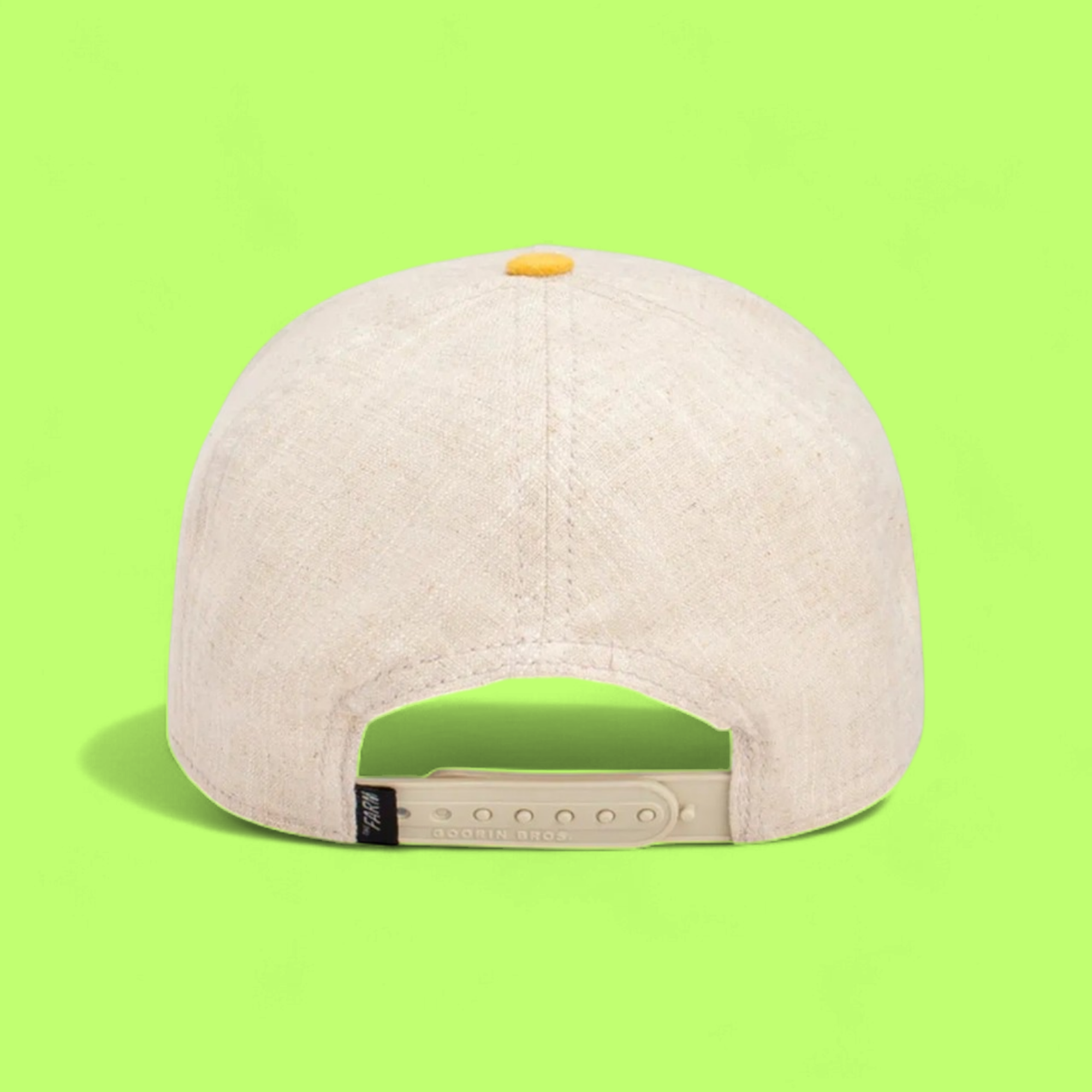BUSY BEE PATCH YELLOW AND BEIGE TRUCKER HAT CASUAL STYLE