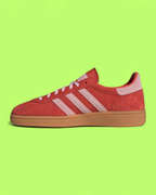 ADIDAS SPEZIAL RED SUEDE PINK STRIPES GUM SOLE RETRO CASUAL
