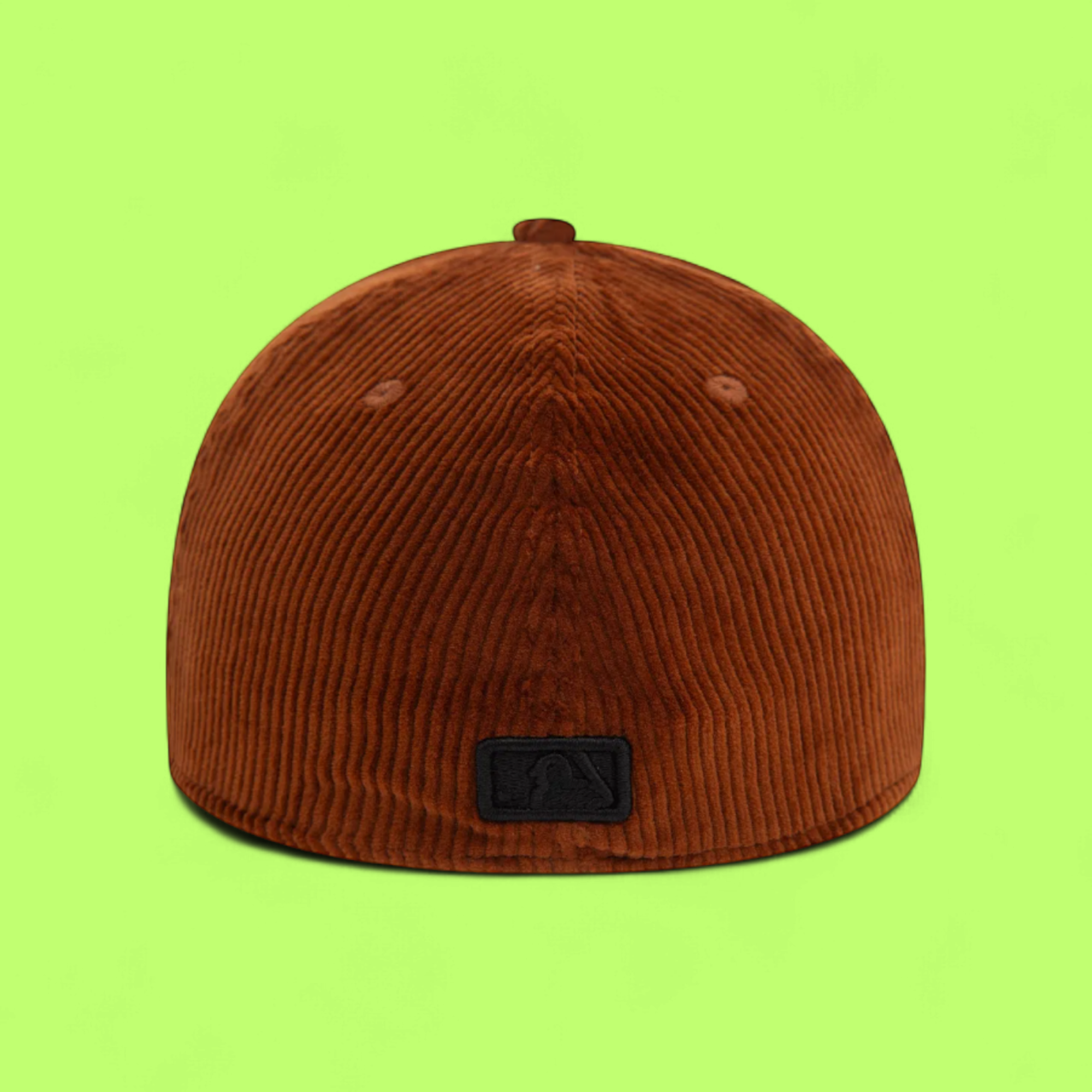 NEW YORK YANKEES BROWN CORDUROY CAP WITH BLACK NY LOGO