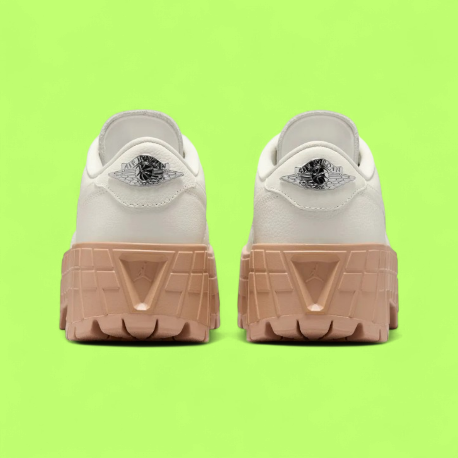 NIKE AIR JORDAN 1 LOW PLATFORM WHITE GUM SOLE CHUNKY STYLE