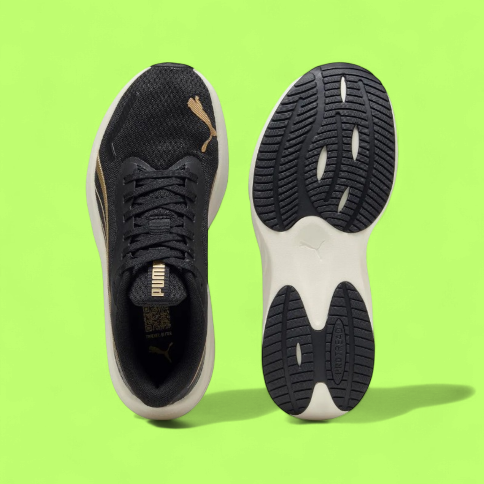 PUMA POUNCE LITE UNISEX BLACK LIGHTWEIGHT SPORTS SHOES