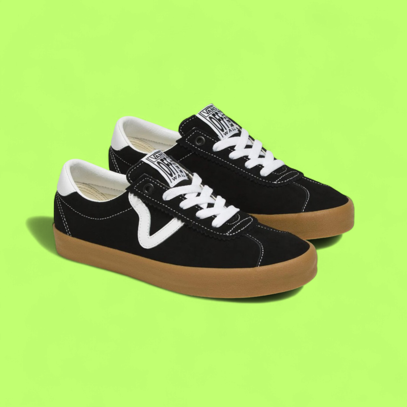 VANS STYLE 36 BLACK WHITE GUM SOLE RETRO SKATE SNEAKERS CWCD