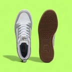 PUMA REBOUND V6 LOW UNISEX GREY LEATHER RETRO BASKETBALL SNEAKERS