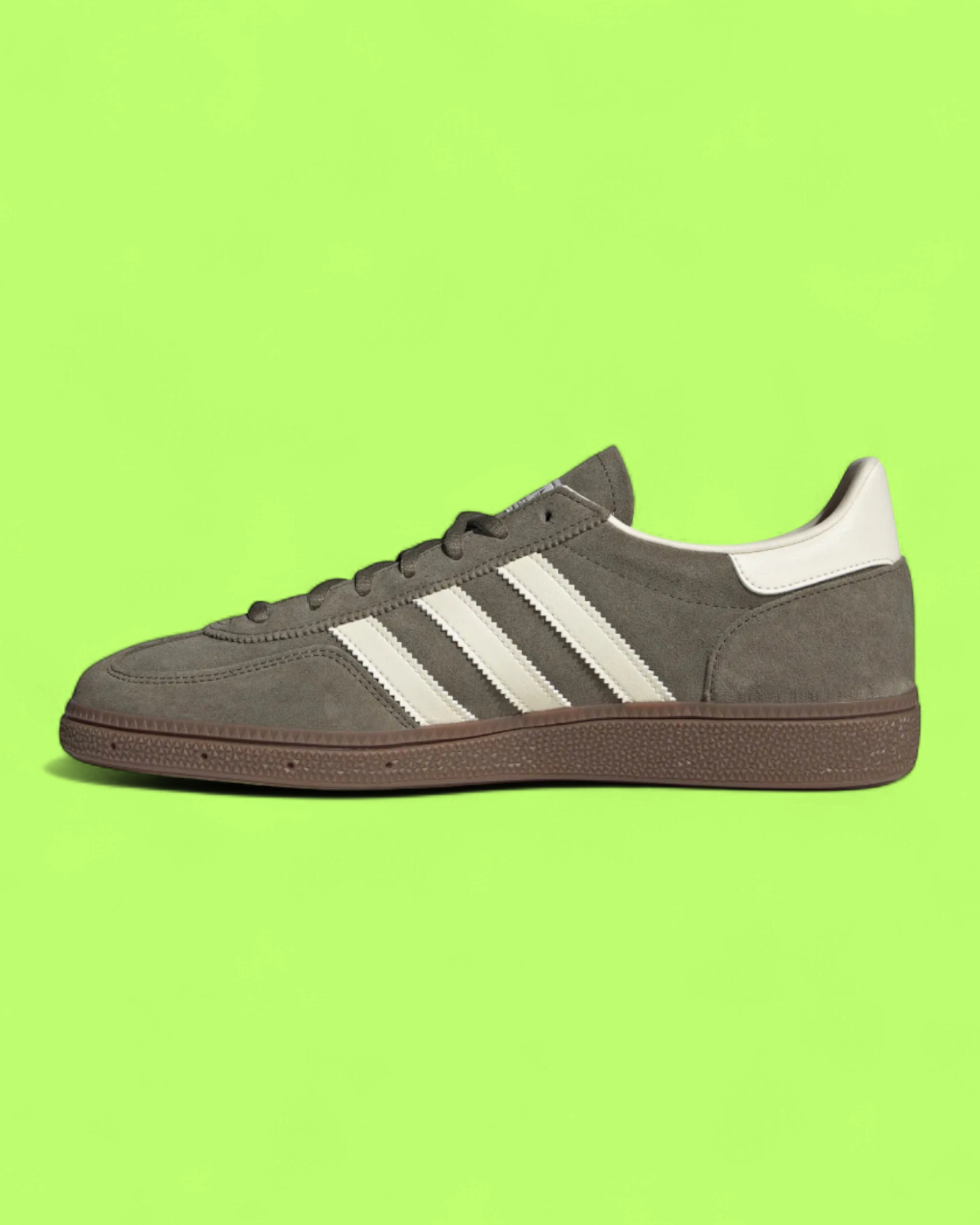 ADIDAS SPEZIAL OLIVE GREEN SUEDE WHITE STRIPES RETRO CASUAL