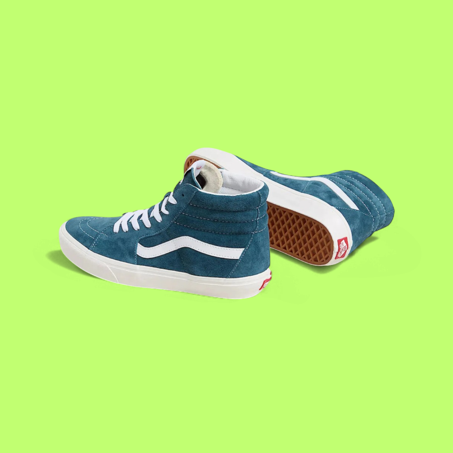 VANS SK8 HI TEAL BLUE WHITE CLASSIC RETRO SNEAKERS CWCD