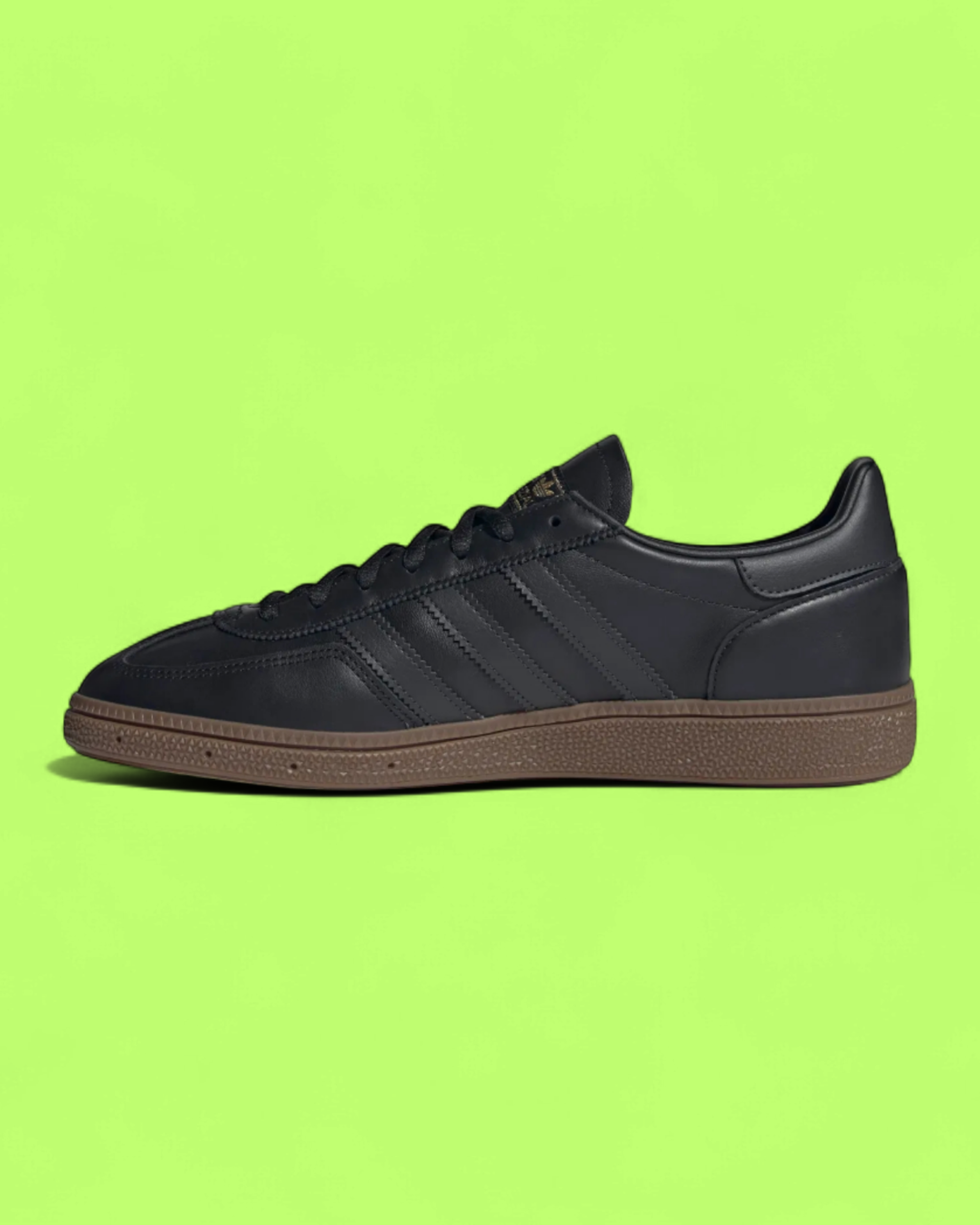 ADIDAS SPEZIAL BLACK LEATHER TONAL STRIPES GUM SOLE RETRO CWCD