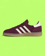 ADIDAS SPEZIAL BURGUNDY WHITE SUEDE RETRO CASUAL SHOES CWCD