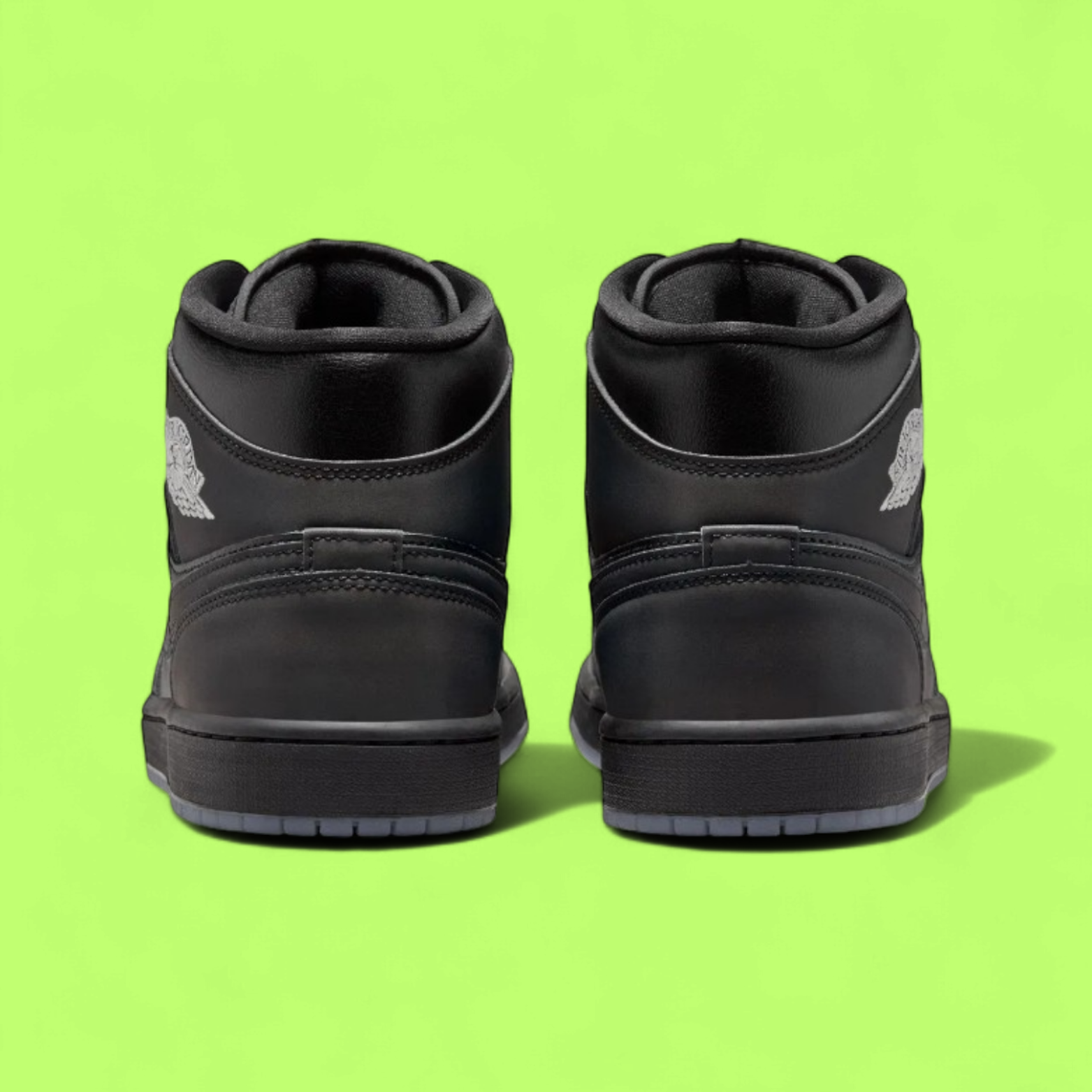 NIKE JORDAN AIR 1 MID SE BLACK MEN'S RETRO BASKETBALL SNEAKERS