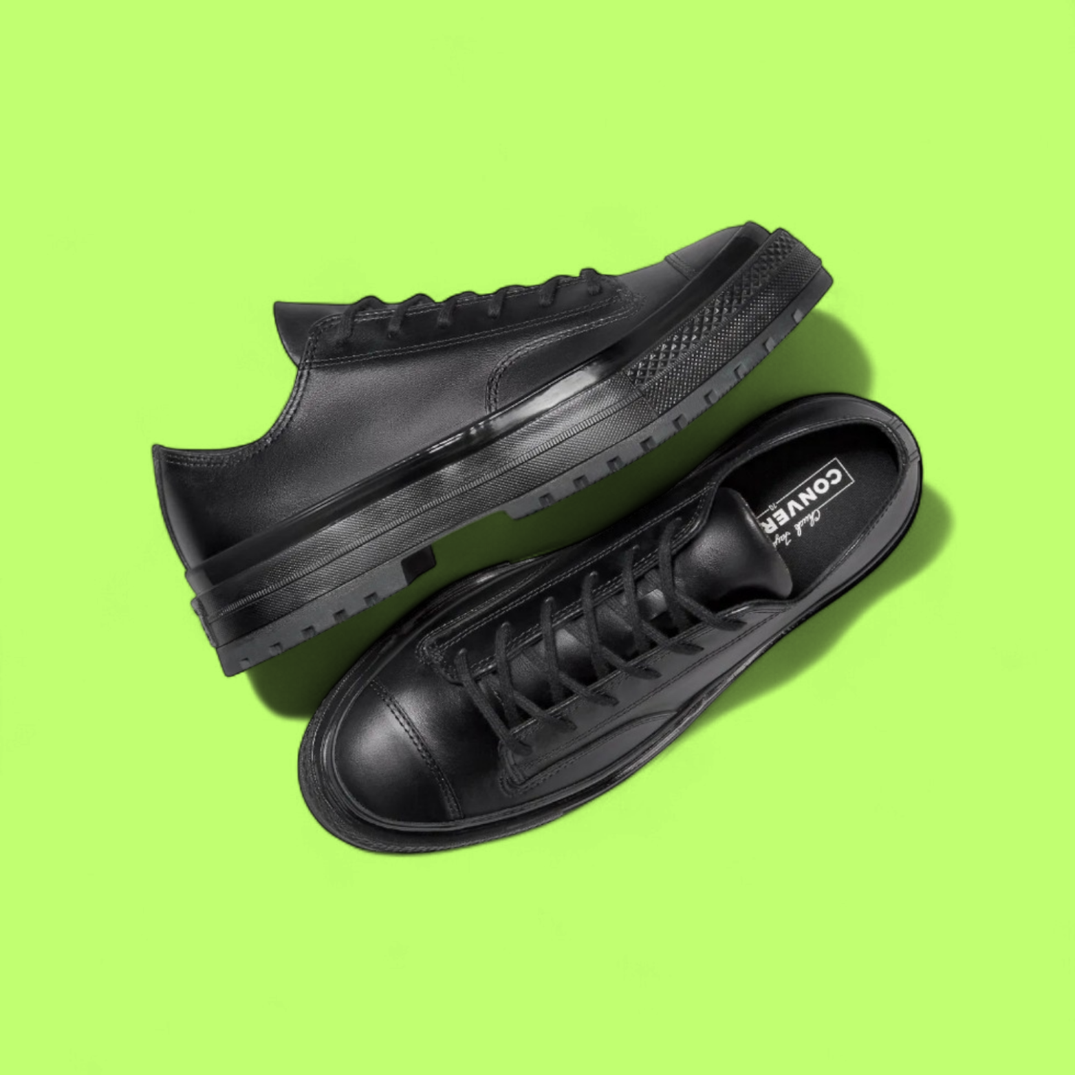 CONVERSE CHUCK 70 FORMAL LEATHER UNISEX BLACK CLASSIC SNEAKERS