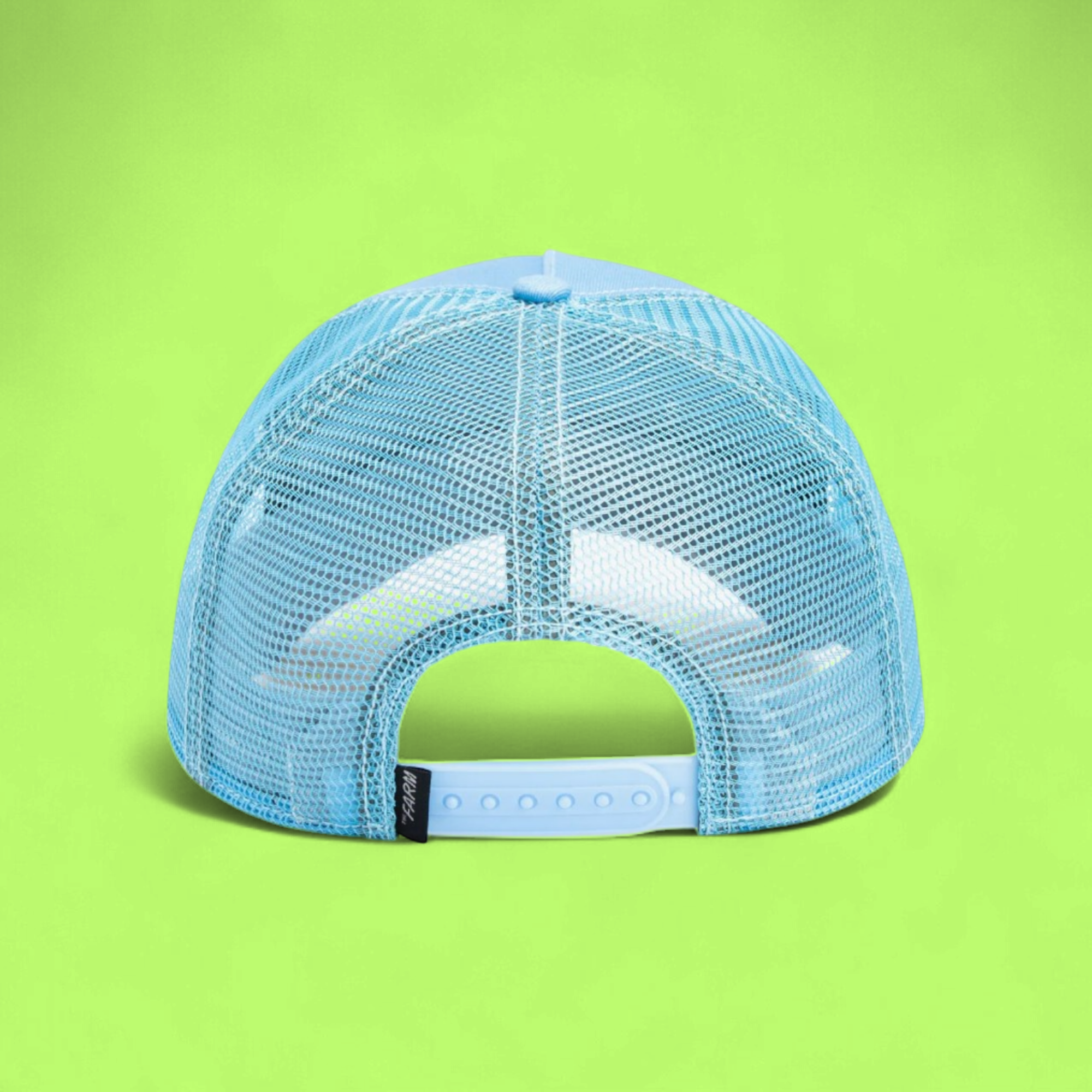 SAVAGE TIGER LIGHT BLUE TRUCKER HAT WITH EMBROIDERED PATCH