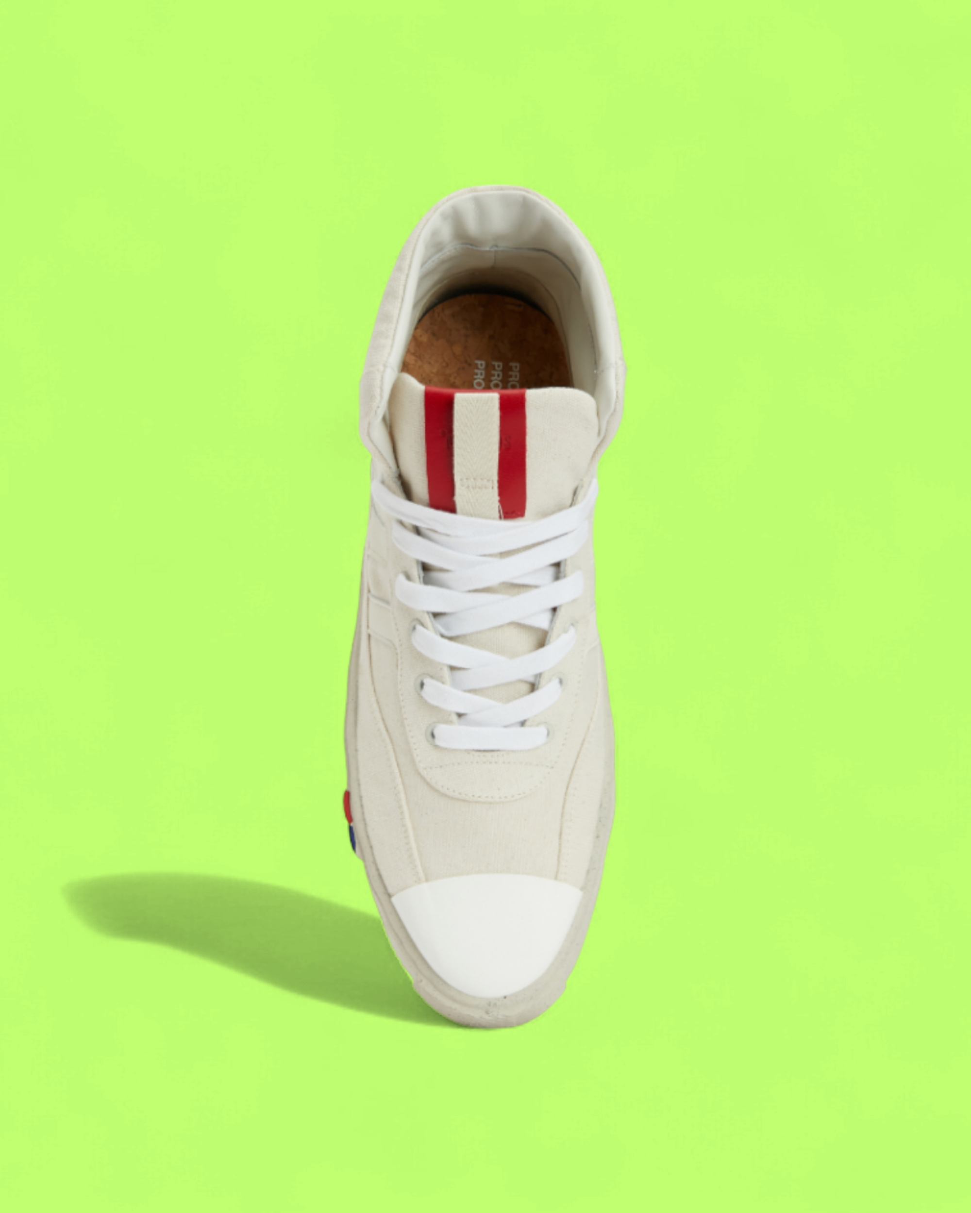 PRO-KEDS ROYAL HI CLASSIC WHITE CANVAS RETRO BASKETBALL SNEAKERS