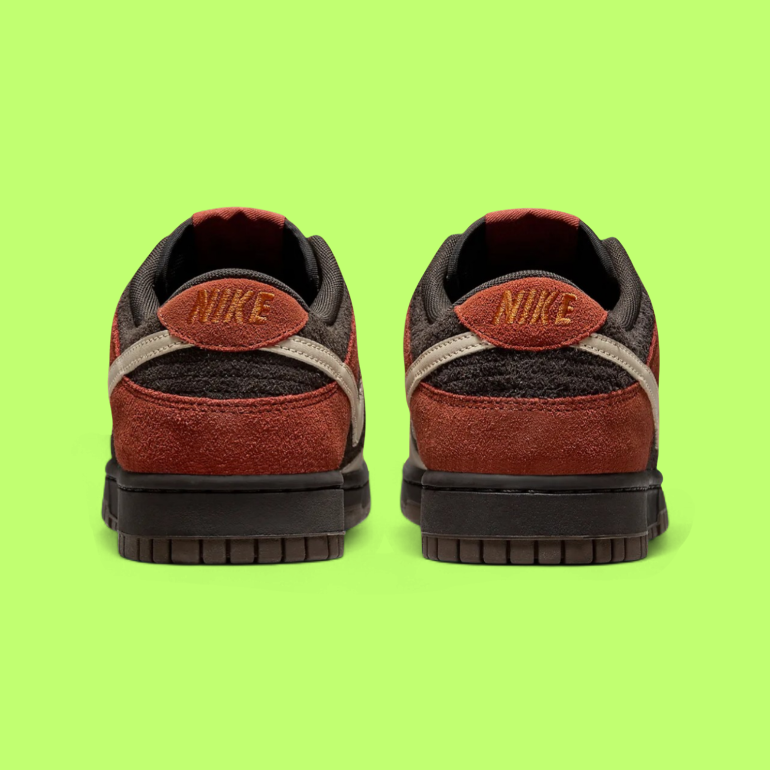 NIKE DUNK LOW VINTAGE RUST BROWN SUEDE TEXTURE FUSION EDITION