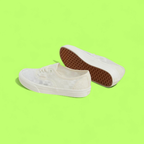 VANS AUTHENTIC LACE WHITE FLORAL TEXTURED CASUAL STYLE CWCD
