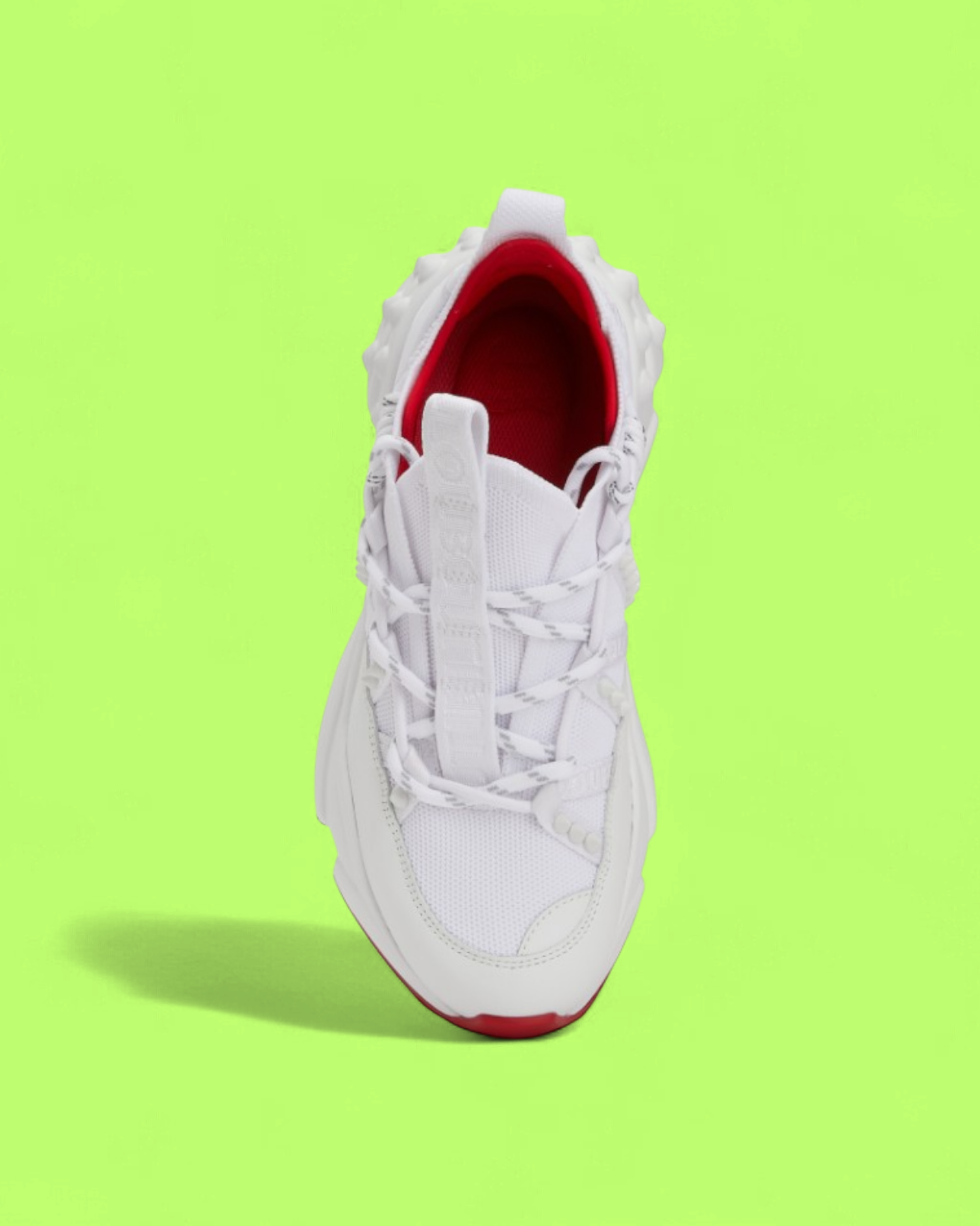 CHRISTIAN LOUBOUTIN RED RUNNER WHITE RED SOLE CHUNKY SNEAKER