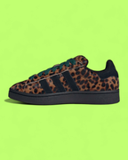 ADIDAS CAMPUS 00S LEOPARD PRINT BLACK GREEN LACES SNEAKERS