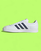 ADIDAS VL COURT WHITE NAVY CASUAL CLASSIC LEATHER SNEAKERS