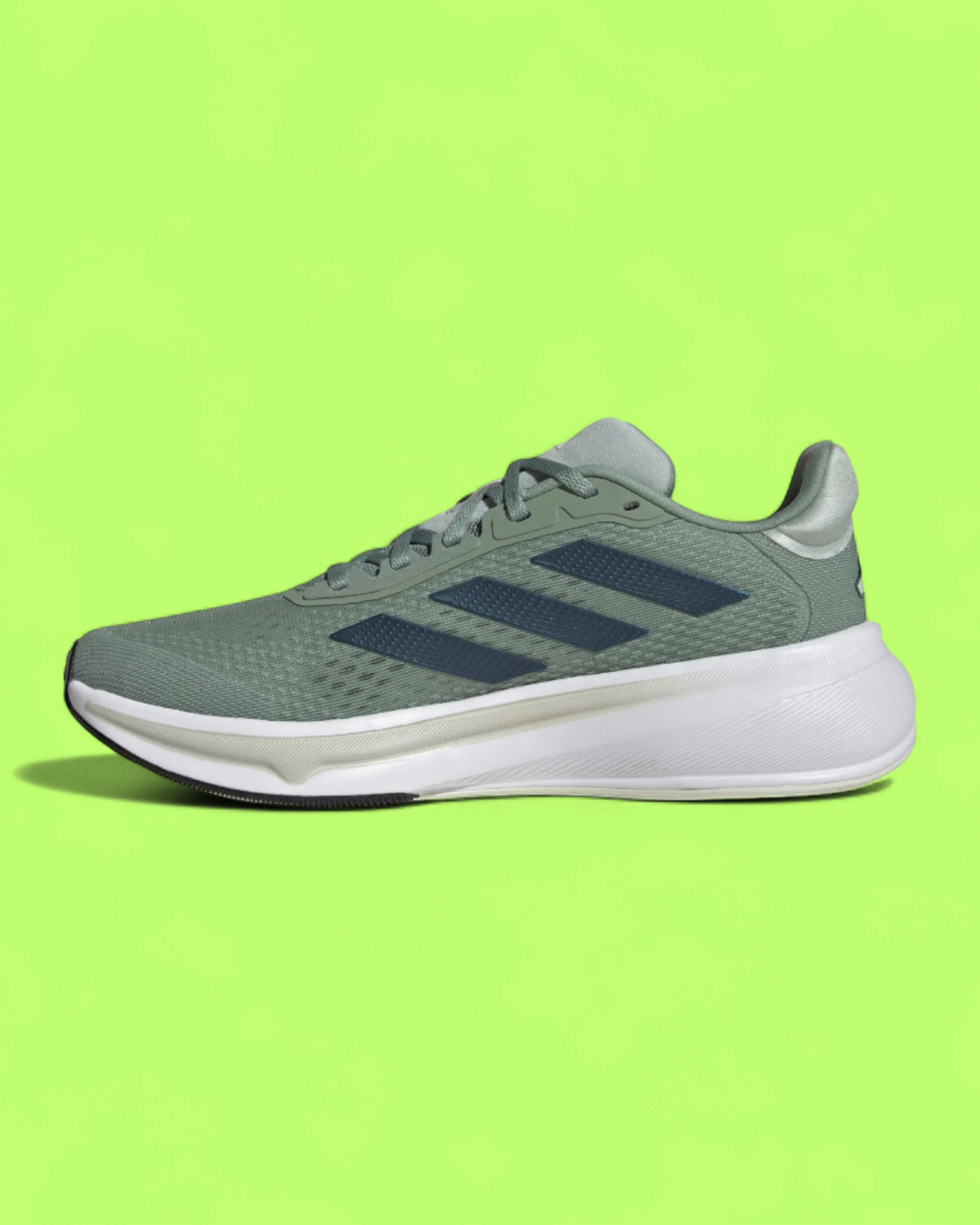 ADIDAS RESPONSE RUNNING SHOES GREEN MESH LIGHTWEIGHT CWCD