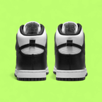 NIKE DUNK HIGH RETRO PANDA MEN'S WHITE BLACK LEATHER SNEAKERS