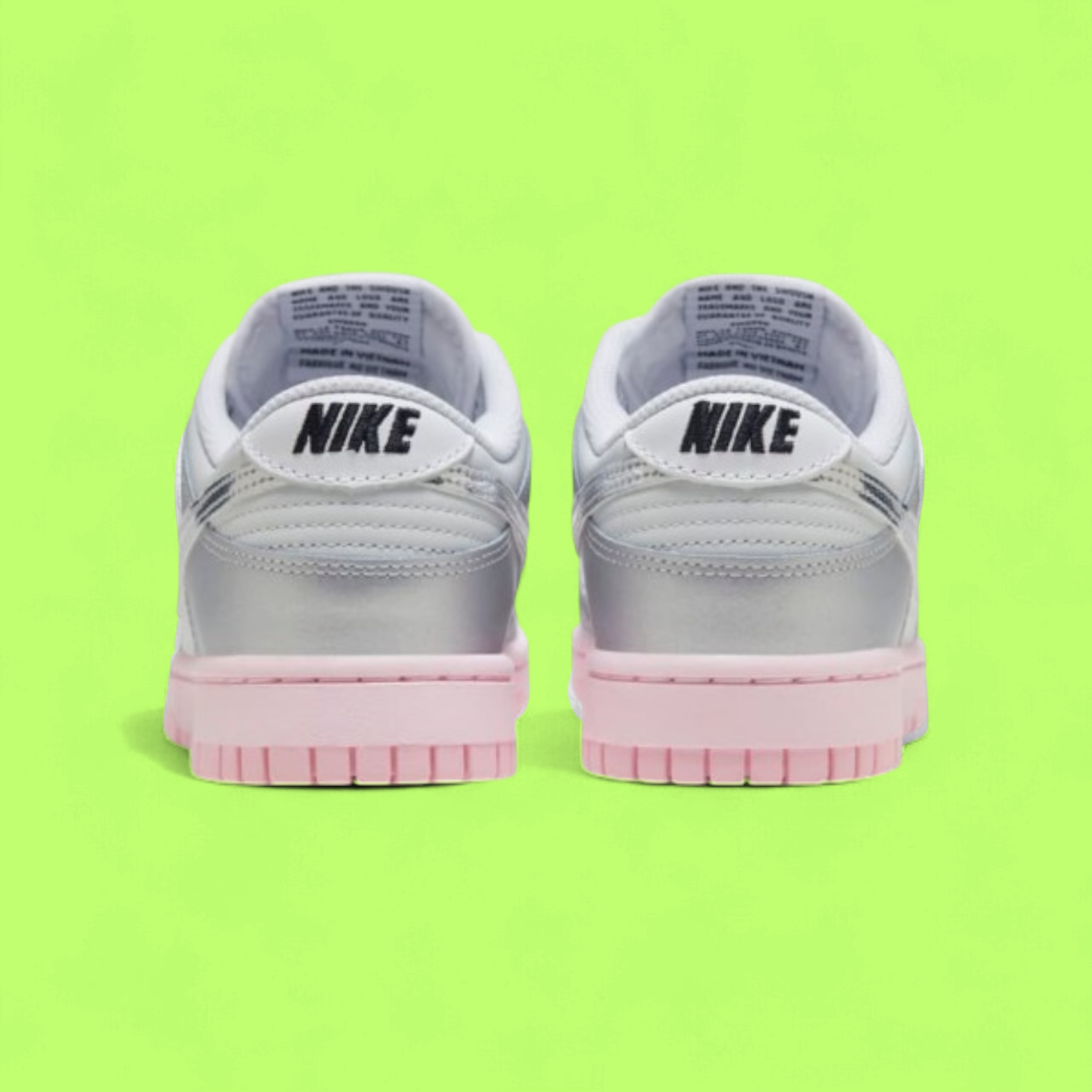 NIKE DUNK LOW LX “METALLIC SILVER PINK FOAM” PREMIUM WOMENS