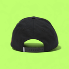 BLACK BASEBALL CAP WITH WHITE ROMAN NUMERAL II EMBROIDERY