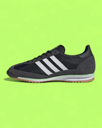 ADIDAS SL 72 BLACK WHITE SUEDE MESH RETRO RUNNING CASUAL CWCD