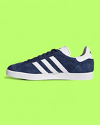 ADIDAS GAZELLE NAVY WHITE CLASSIC SUEDE RETRO SNEAKERS CWCD