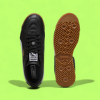 PUMA ROMA ANNIVERSARIO MEN'S BLACK LEATHER RETRO CASUAL SNEAKERS
