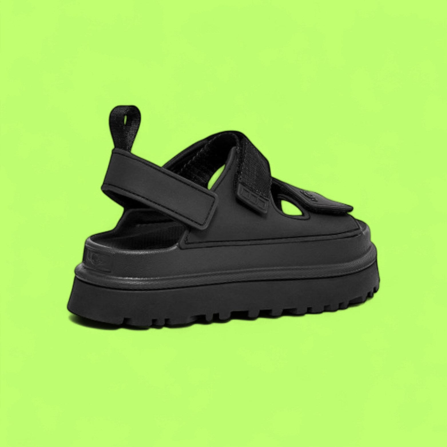 UGG W GOLDENGLOW BLACK WATER-RESISTANT SUMMER SANDALS CLASS WRT