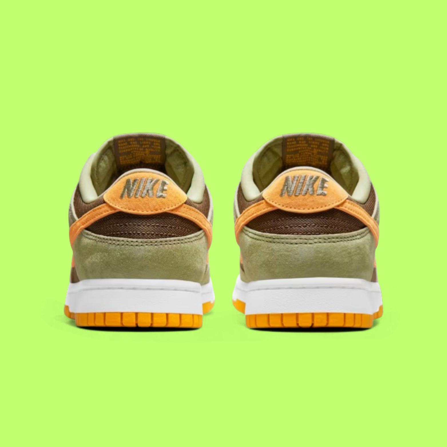 NIKE DUNK LOW DUSTY OLIVE VINTAGE SUEDE EARTH TONE RETRO