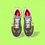 CAMPER MULTICOLOR LOW TOP SNEAKERS WITH NEON YELLOW DETAIL